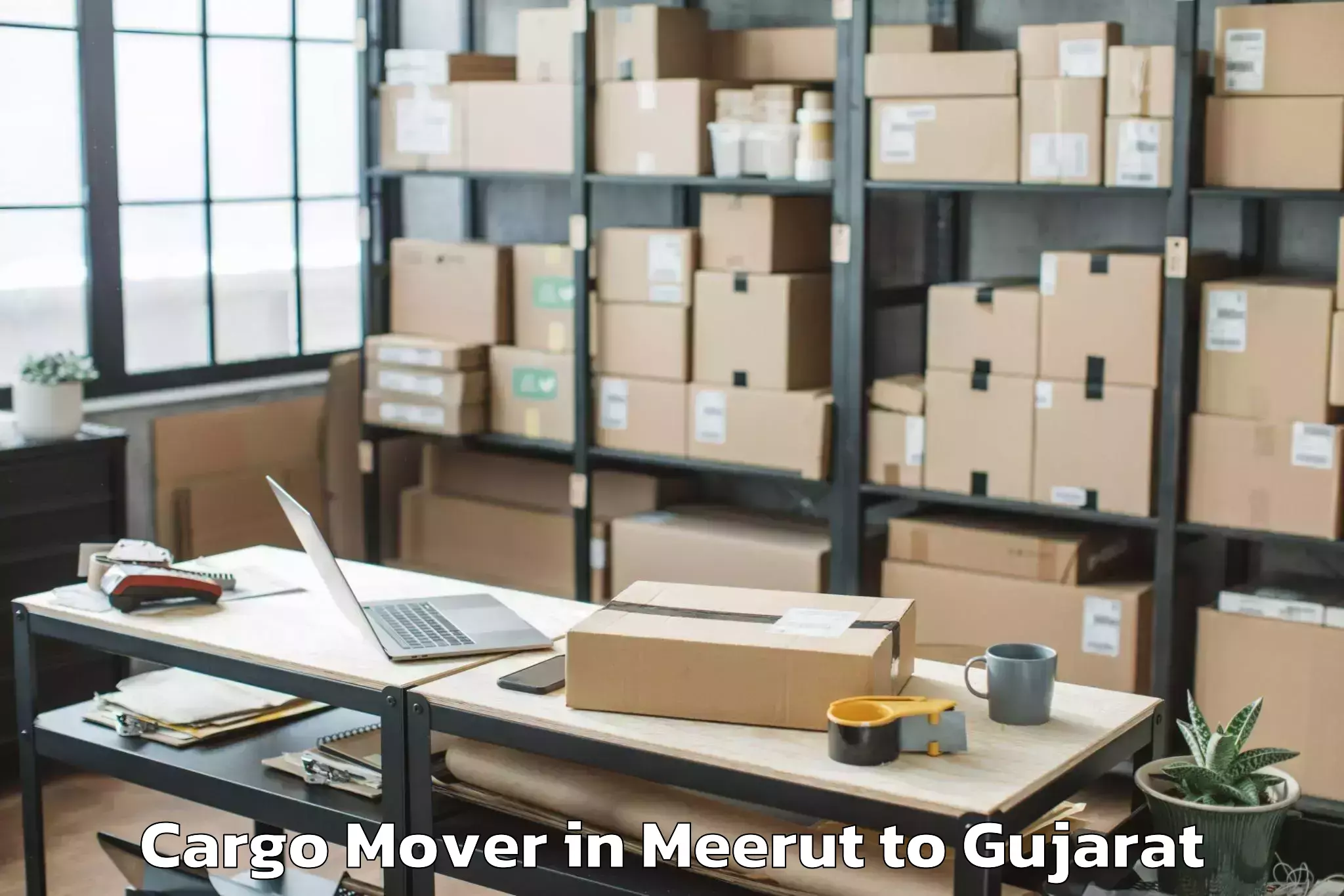 Easy Meerut to Ranavav Cargo Mover Booking